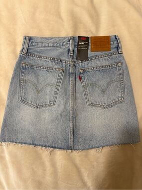 Levi's Light Wash Denim Mini Skirt